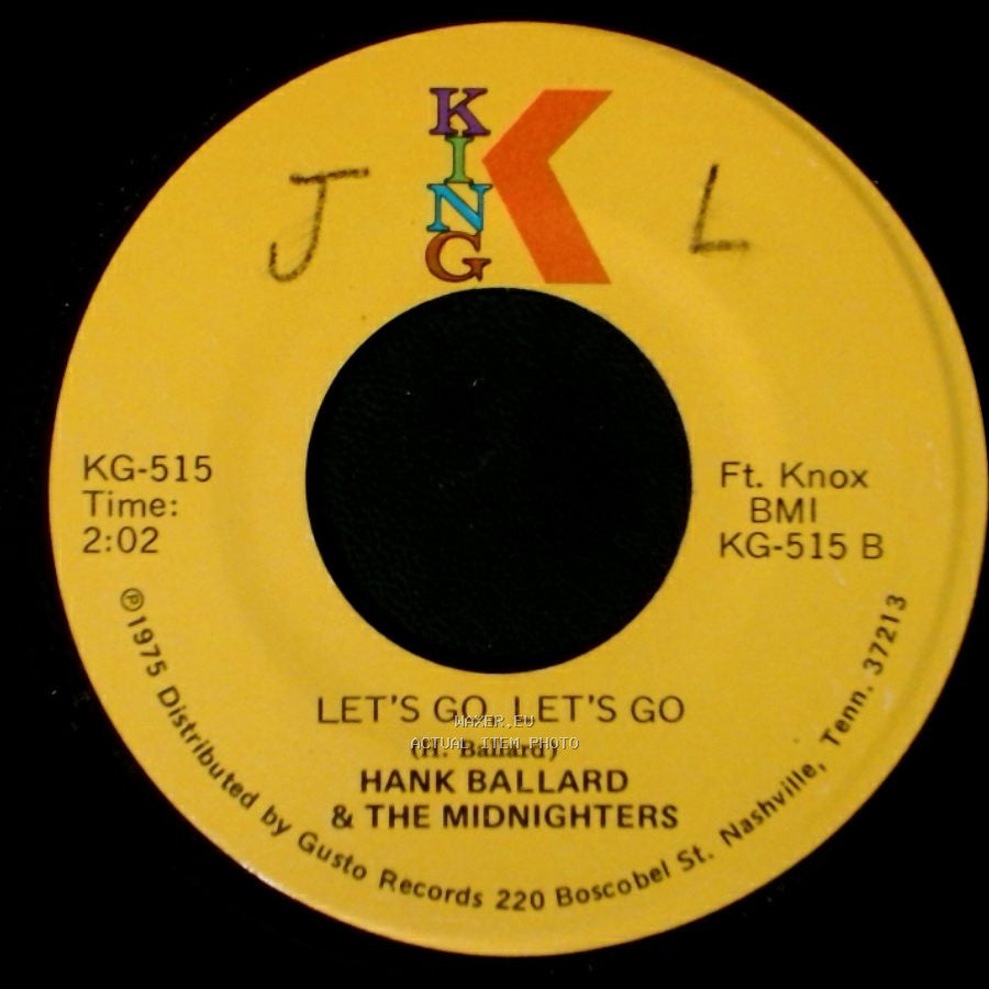Hank Ballard & The Midnighters - Finger Poppin' Time / Let's Go, Let's Go side B