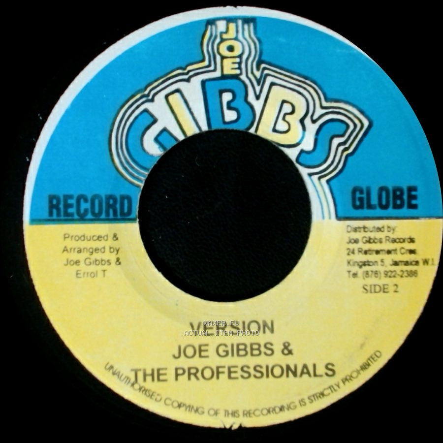 Dennis Brown / Joe Gibbs & The Professionals - I'm Coming Home / Version side B