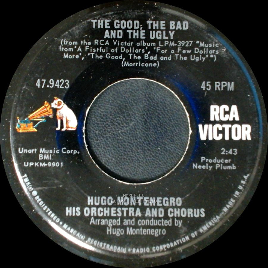 Hugo Montenegro His Orchestra And Chorus - The Good, The Bad And The Ugly / March With Hope side A