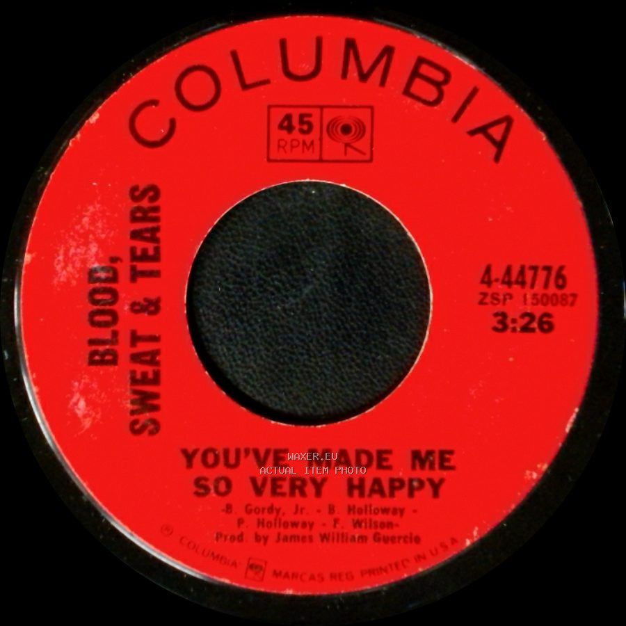 Blood, Sweat & Tears - Blues - Part Ii / You've Made Me So Very Happy side B