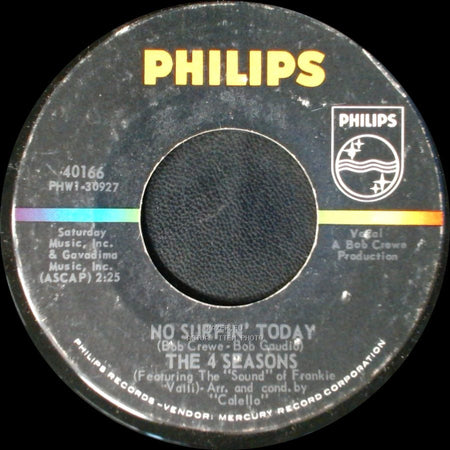 The 4 Seasons - No Surfin' Today / Dawn (Go Away) side A