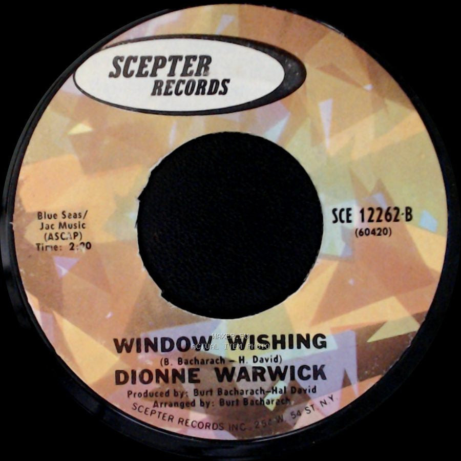 Dionne Warwick - You've Lost That Lovin' Feeling / Window Wishing side B