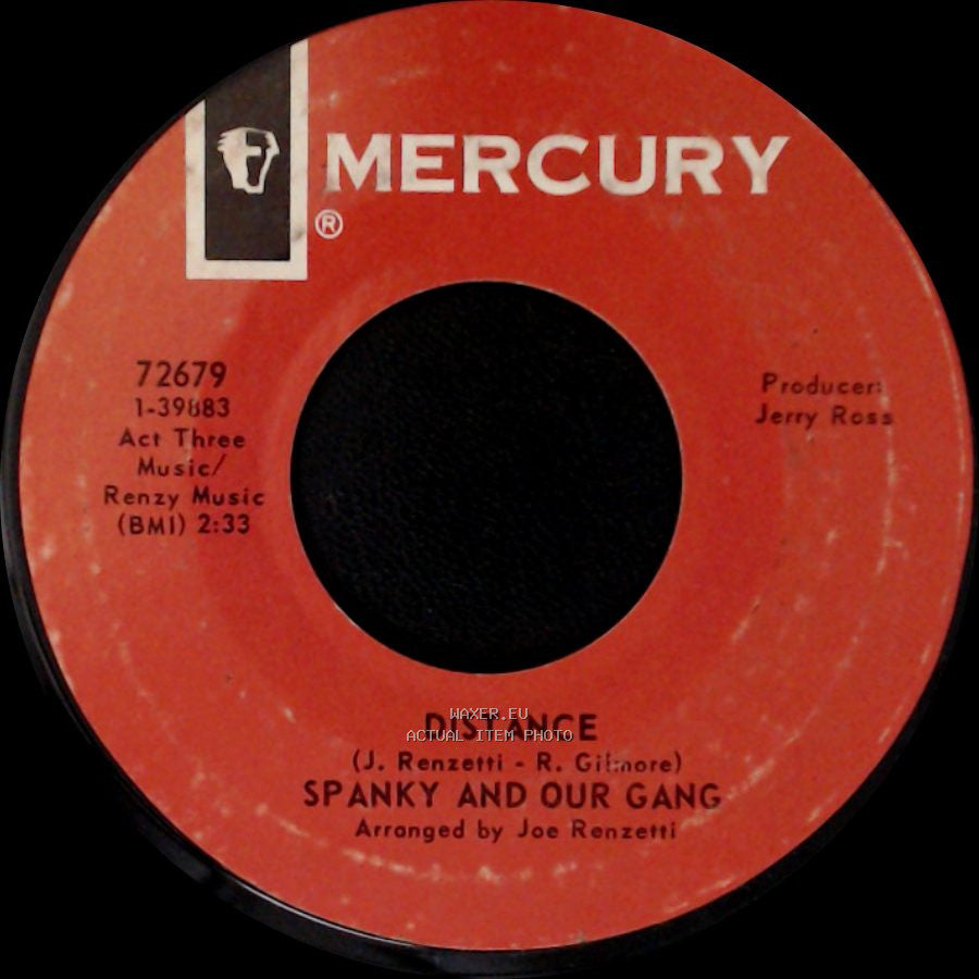 Spanky And Our Gang - Distance / Sunday Will Never Be The Same side A