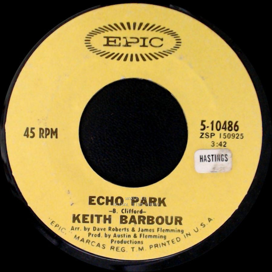 Keith Barbour - Echo Park / Here I Am Losing You side A