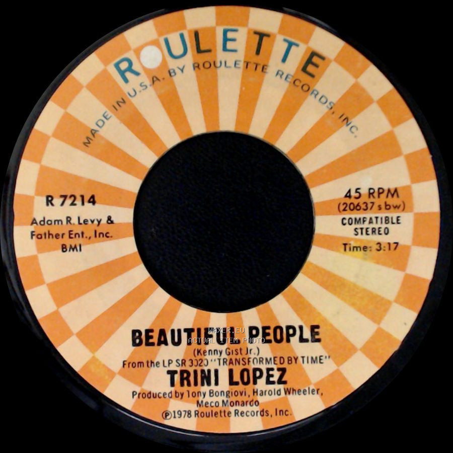 Trini Lopez - Helplessly / Beautiful People side B