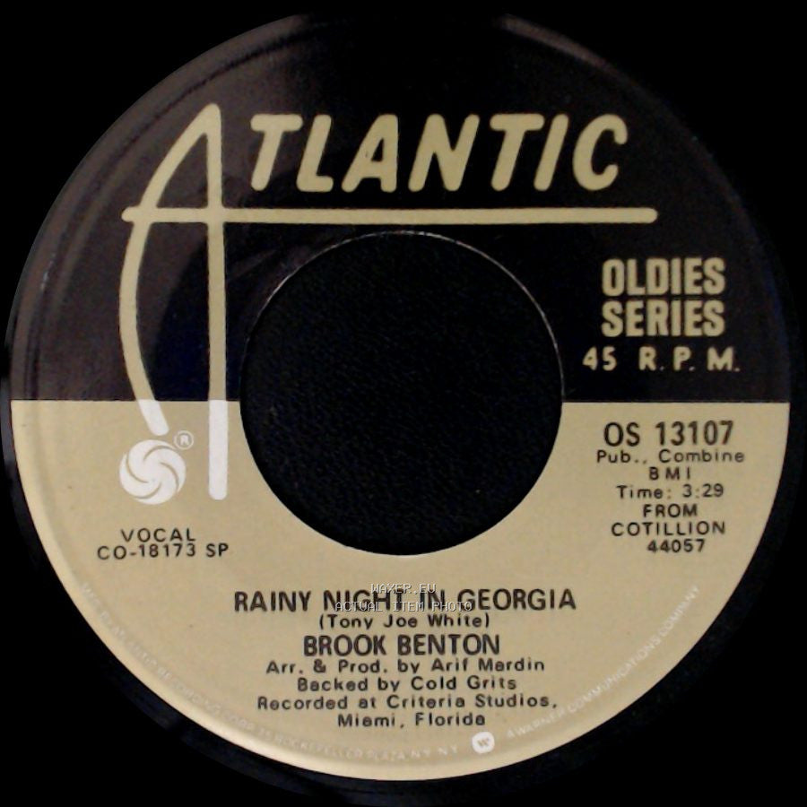 Brook Benton - Rainy Night In Georgia / Nothing Can Take The Place Of You side A