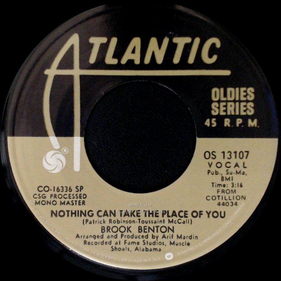 Brook Benton - Rainy Night In Georgia / Nothing Can Take The Place Of You side B