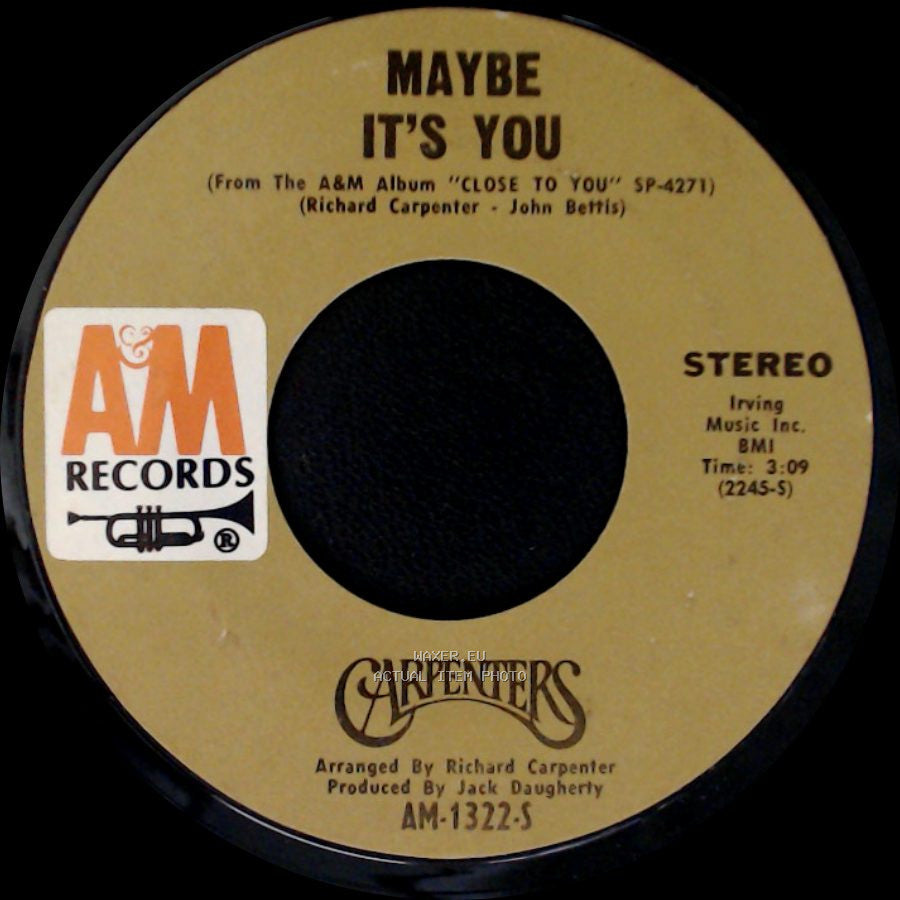 Carpenters - Maybe It's You / Hurting Each Other side A
