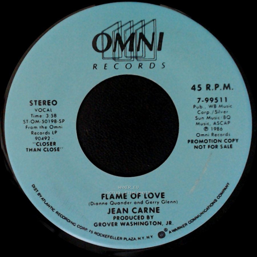 Jean Carne - Flame Of Love / Flame Of Love side B