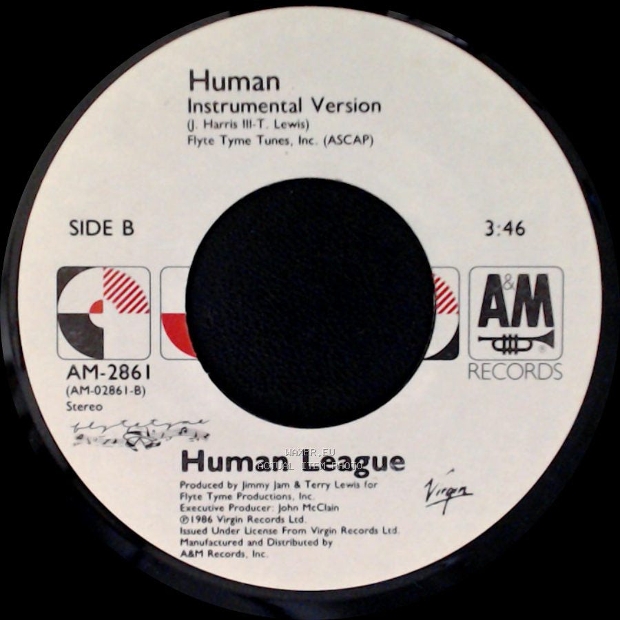 Human League - Human / Human Instrumental Version side B