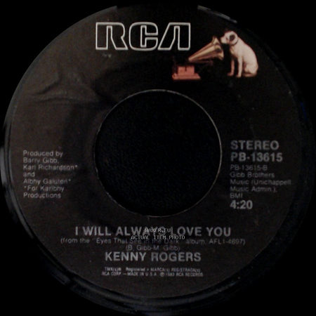 Kenny Rogers Duet With Dolly Parton / Kenny Rogers - Islands In The Stream / I Will Always Love You side B