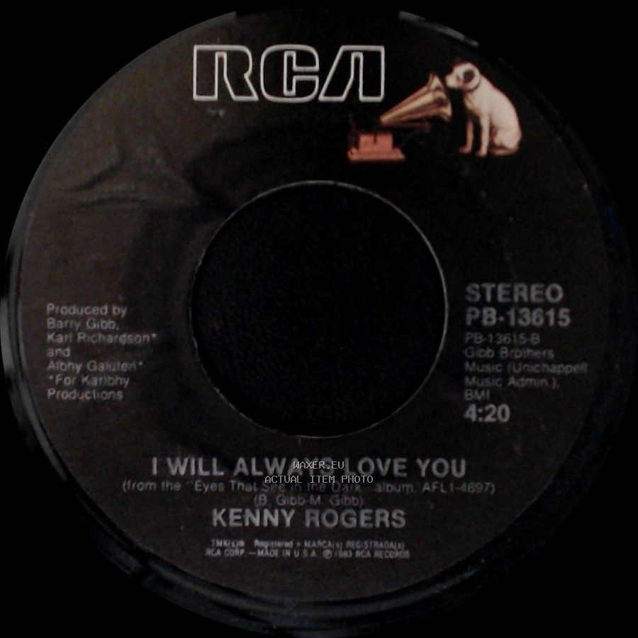 Kenny Rogers Duet With Dolly Parton / Kenny Rogers - Islands In The Stream / I Will Always Love You side B