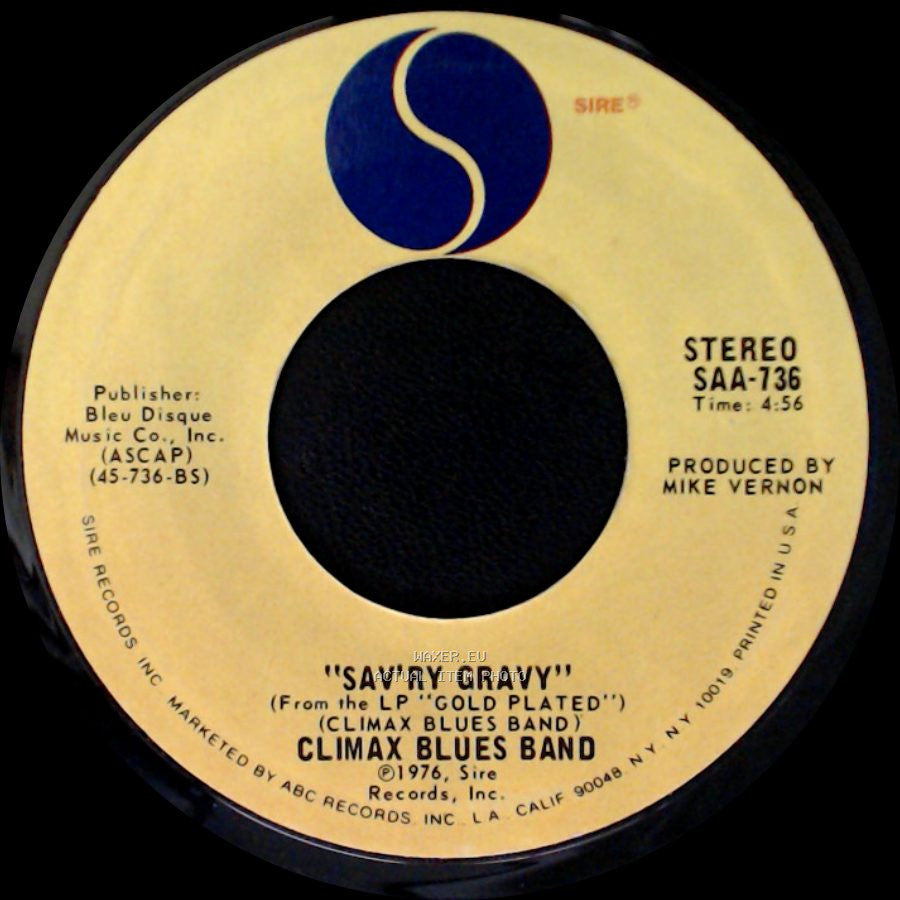 Climax Blues Band - Couldn't Get It Right / Sav'ry Gravy side B
