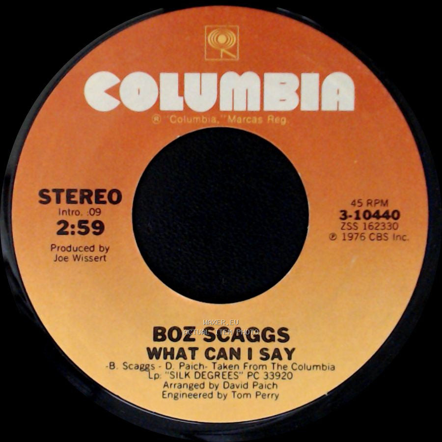 Boz Scaggs - What Can I Say / We're All Alone side A