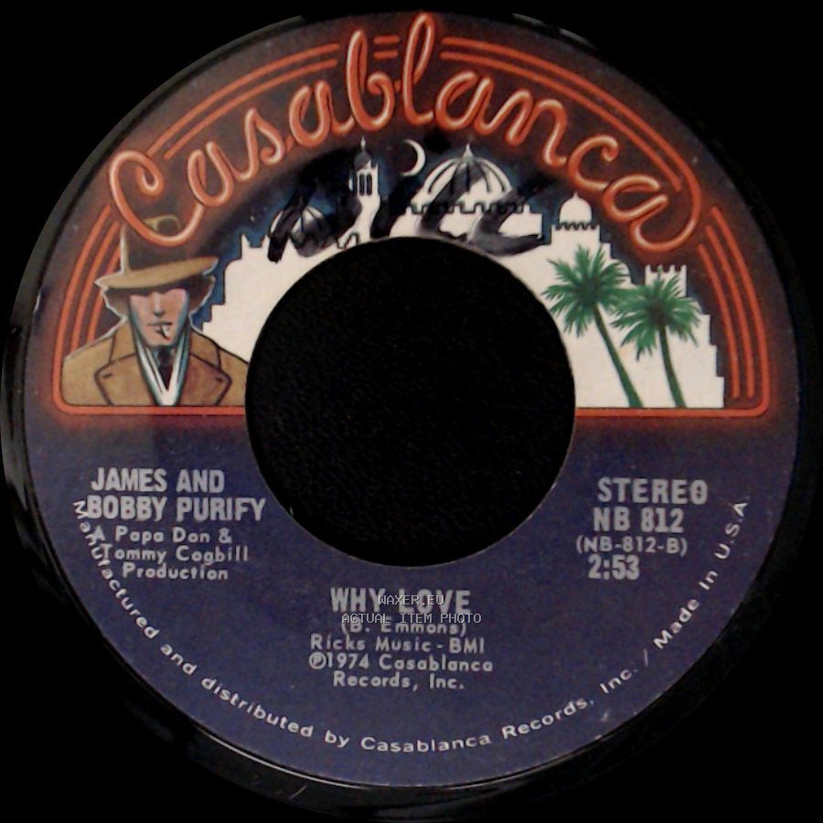 James And Bobby Purify - Why Love / Do Your Thing side A