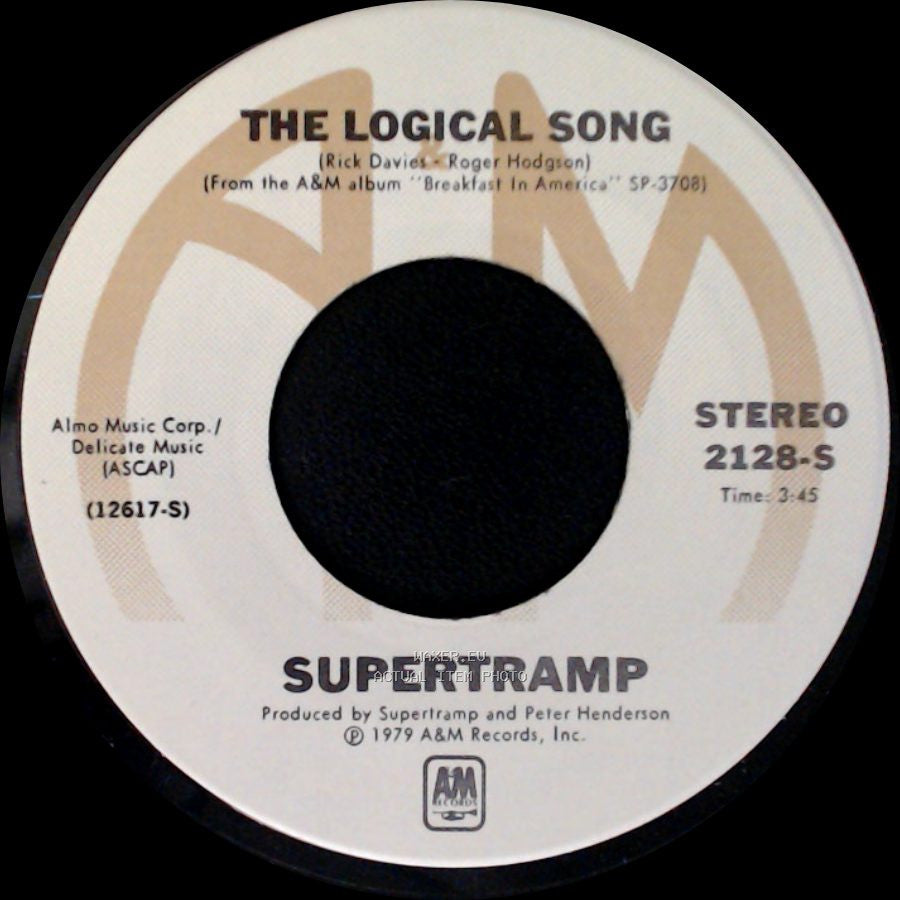 Supertramp - The Logical Song / Just Another Nervous Wreck side A