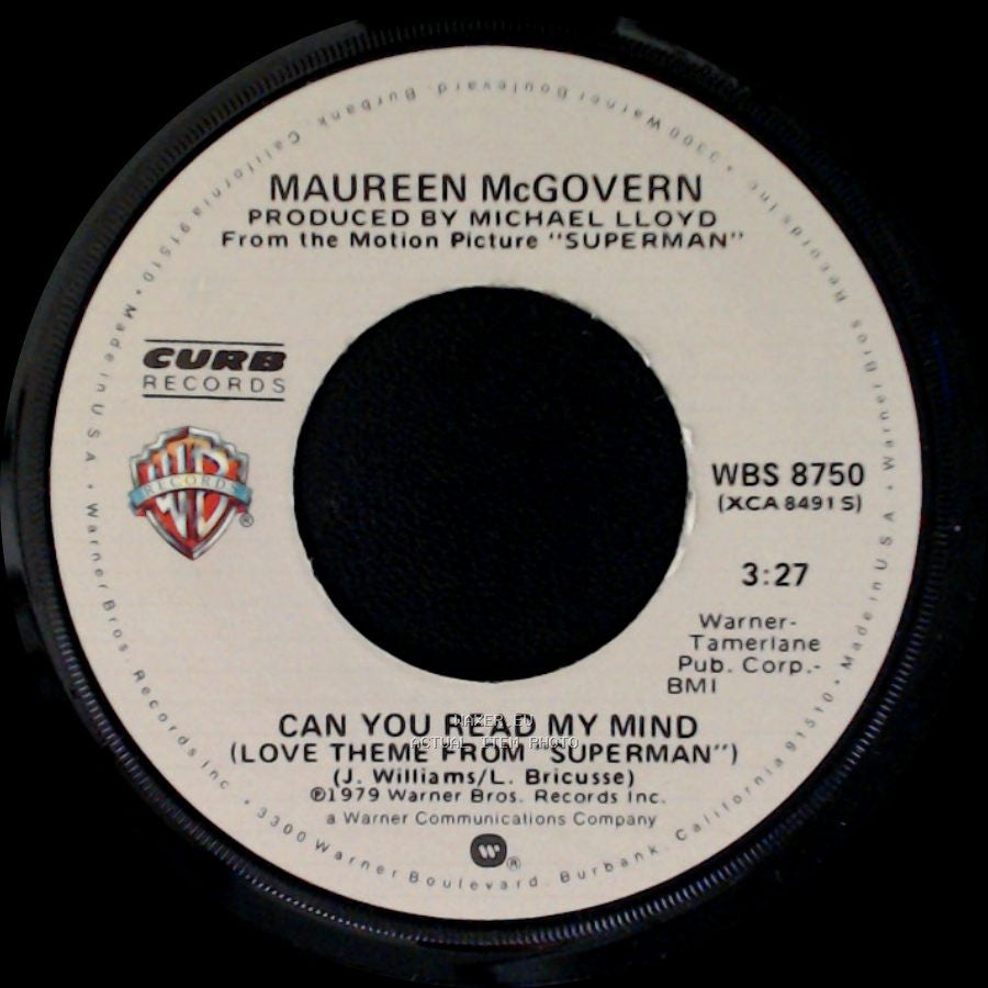 Maureen Mcgovern - Can You Read My Mind (Love Theme From 'superman') / You Love Me Too Late side A