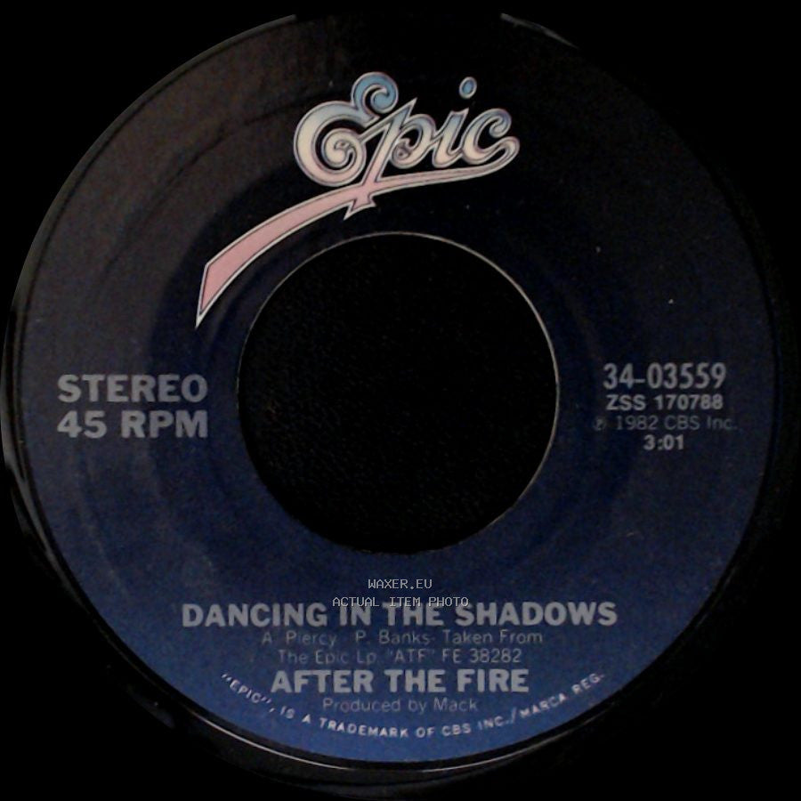 After The Fire - Dancing In The Shadows / Der Kommissar side A