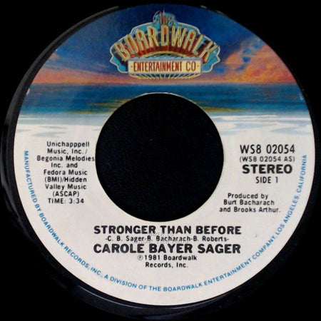 Carole Bayer Sager - Stronger Than Before / Somebody's Been Lying side A