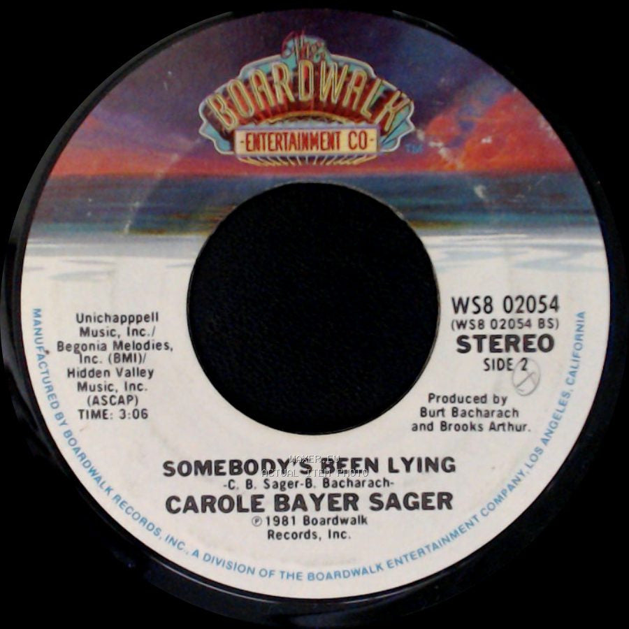 Carole Bayer Sager - Stronger Than Before / Somebody's Been Lying side B