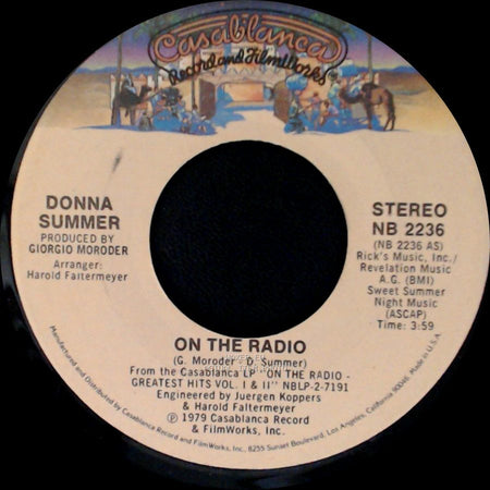 Donna Summer - On The Radio / There Will Always Be A You side A