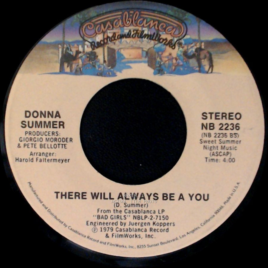 Donna Summer - On The Radio / There Will Always Be A You side B