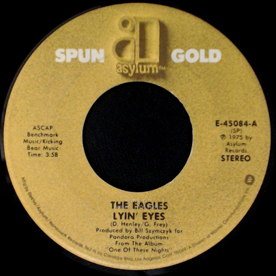 The Eagles - Lyin' Eyes / Take It To The Limit side A
