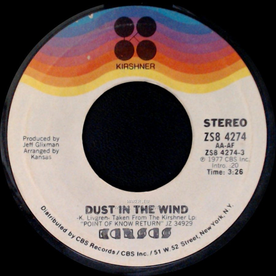 Kansas - Dust In The Wind / Paradox side A