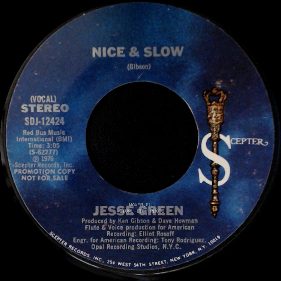 Jesse Green - Nice & Slow / Nice & Slow side A