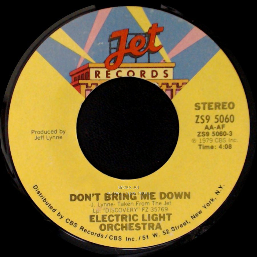 Electric Light Orchestra - Don't Bring Me Down / Dreaming Of 4000 side A