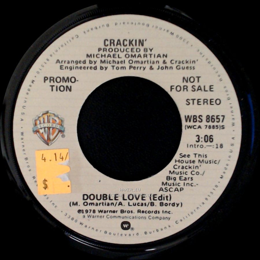 Crackin' - Double Love (Edit) / Double Love (Edit) side A
