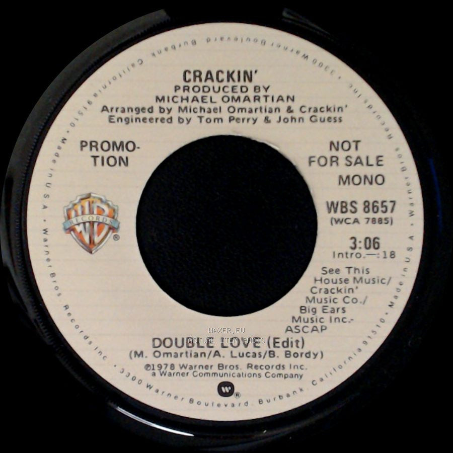 Crackin' - Double Love (Edit) / Double Love (Edit) side B