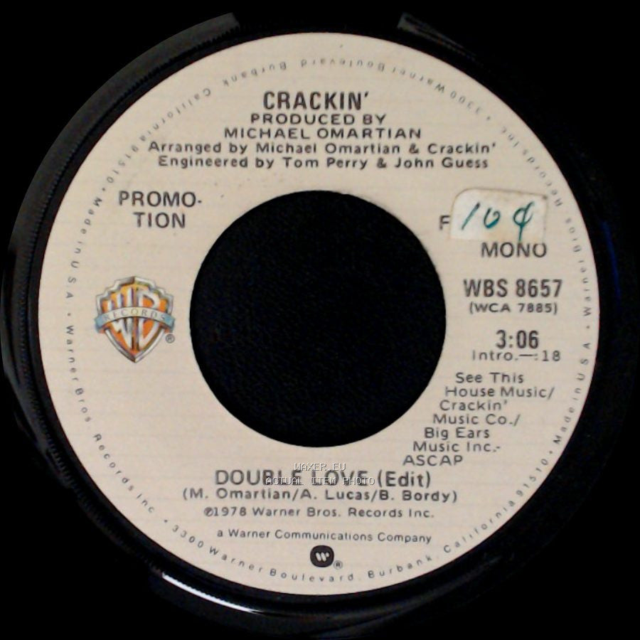 Crackin' - Double Love (Edit) / Double Love (Edit) side B