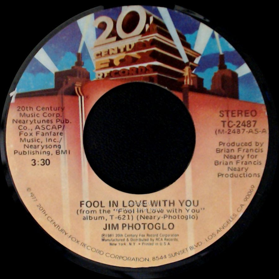Jim Photoglo - Fool In Love With You / Ruled By My Heart side A