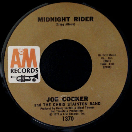 Joe Cocker And The Chris Stainton Band - Midnight Rider / Woman To Woman side A