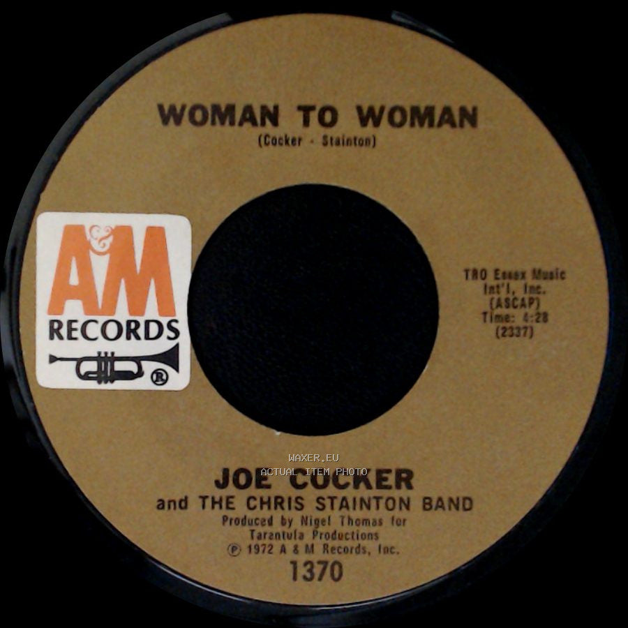 Joe Cocker And The Chris Stainton Band - Midnight Rider / Woman To Woman side B