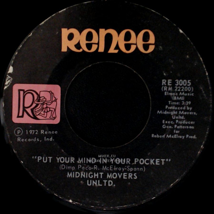 Midnight Movers Unltd. - Put Your Mind In Your Pocket / "Truck' In" Instrumental side A