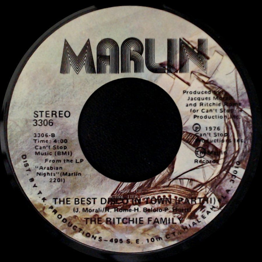 The Ritchie Family - The Best Disco In Town (Part Ii) / The Best Disco In Town side A