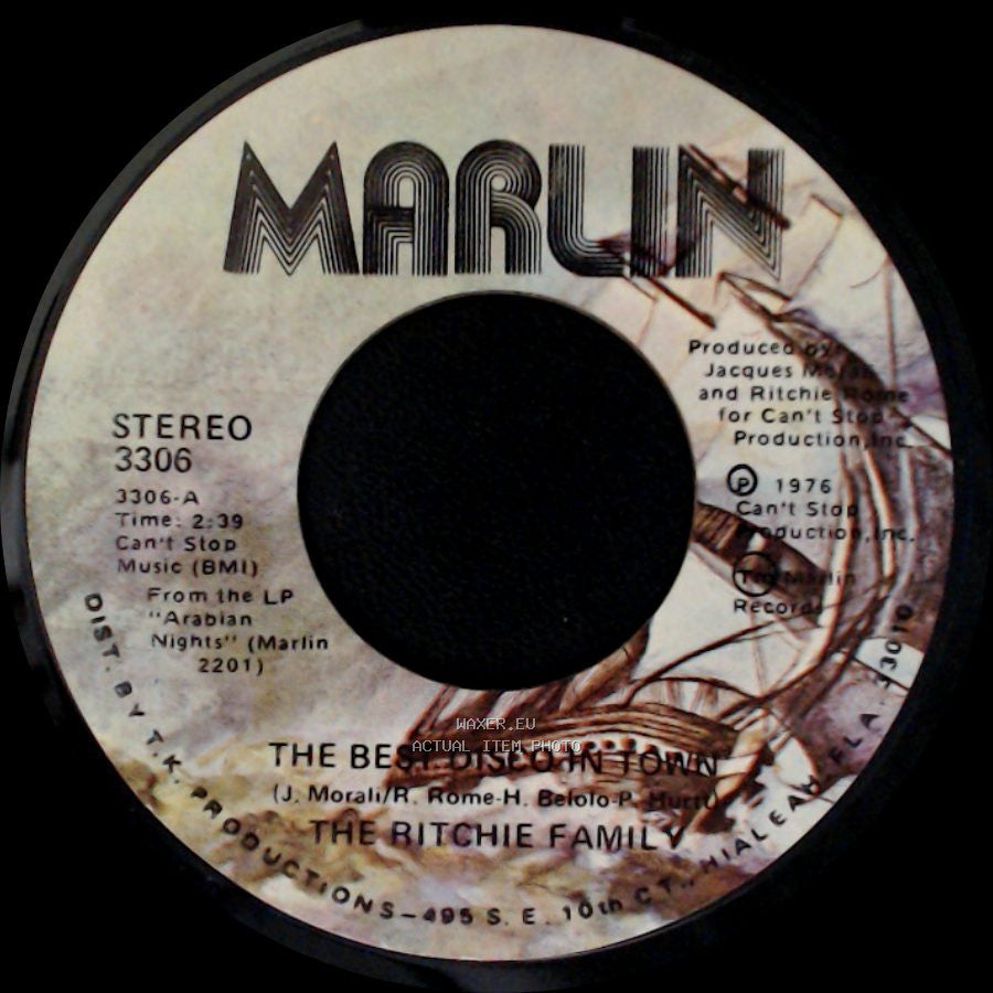 The Ritchie Family - The Best Disco In Town (Part Ii) / The Best Disco In Town side B