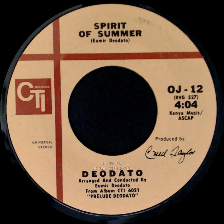 Deodato - Also Sprach Zarathustra (2001) / Spirit Of Summer side B