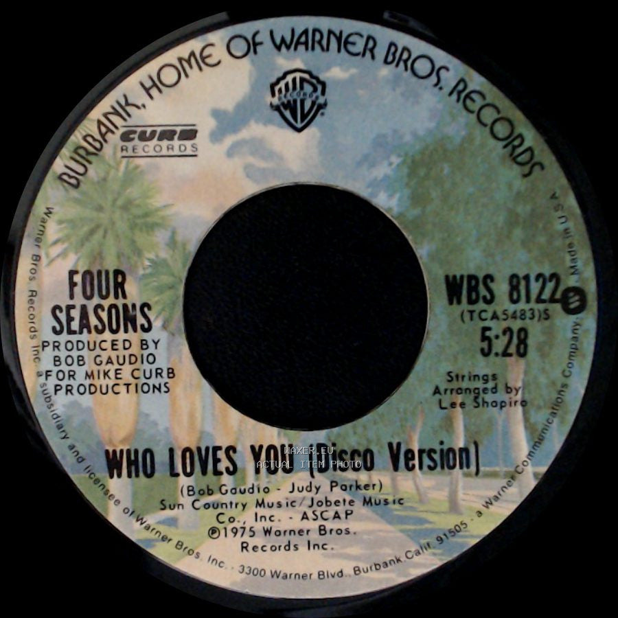 Four Seasons - Who Loves You / Who Loves You (Disco Version) side B