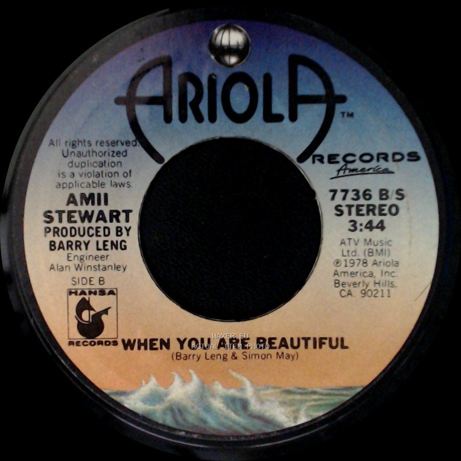 Amii Stewart - Knock On Wood / When You Are Beautiful side B