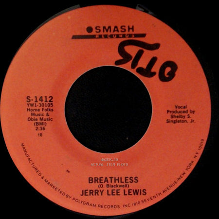 Jerry Lee Lewis - Breathless / Whole Lotta Shakin' Goin' On side A