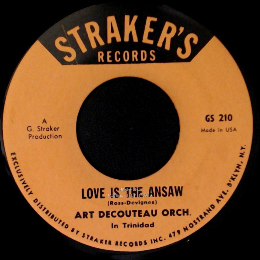 Glen Adams / Art Decouteau Orch. - Version - Part Ii / Love Is The Ansaw side B