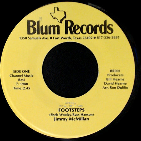 Jimmy Mcmillan - Footsteps / I Can't Look Into Your Eyes side A