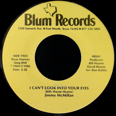 Jimmy Mcmillan - Footsteps / I Can't Look Into Your Eyes side B
