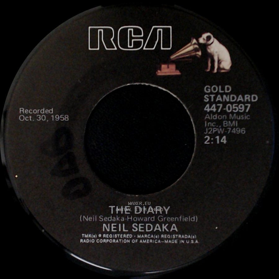 Neil Sedaka - The Diary / Happy Birthday, Sweet Sixteen side A