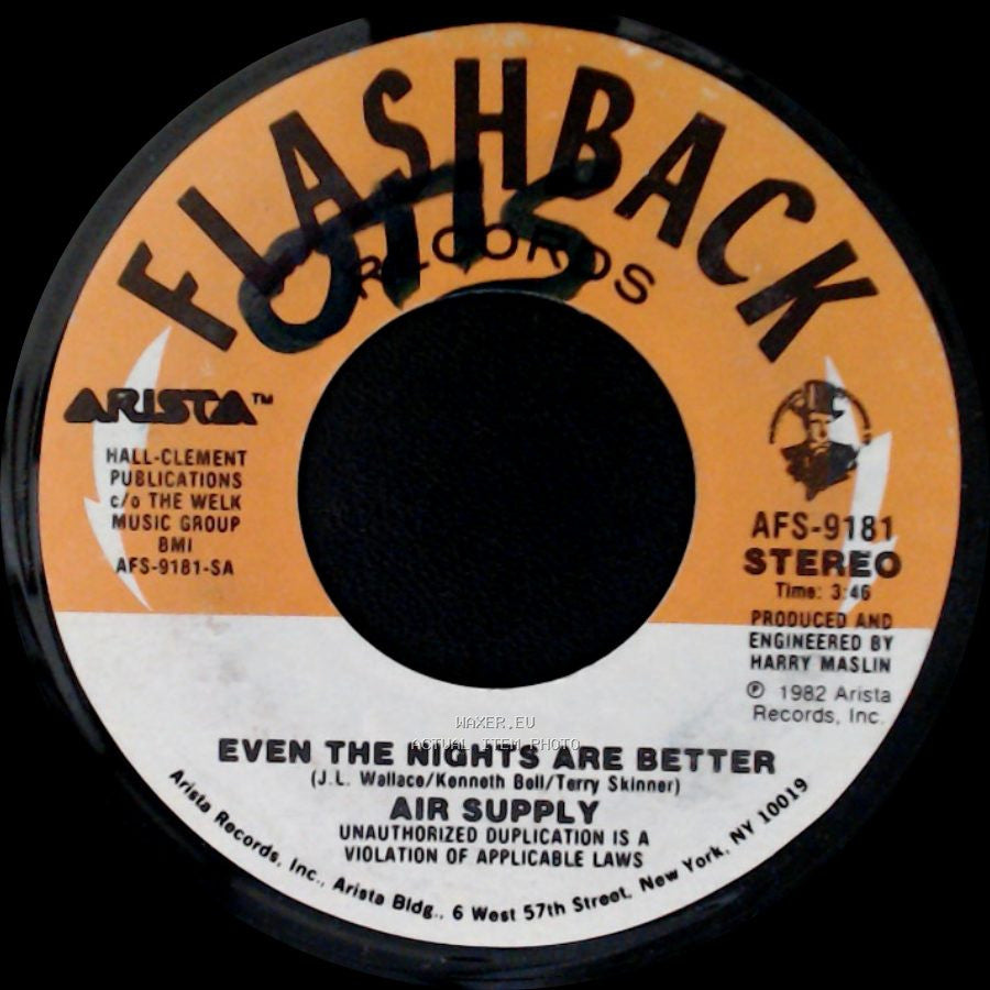 Air Supply - One Step Closer / Even The Nights Are Better side B