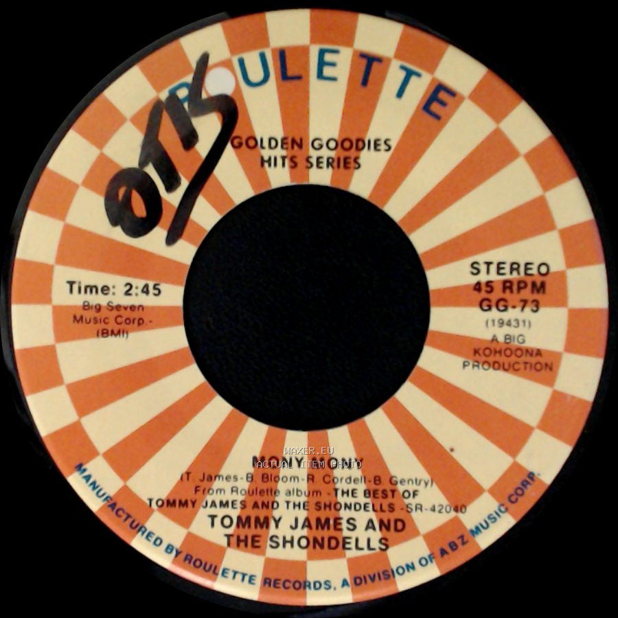 Tommy James And The Shondells - Crystal Blue Persuasion / Mony Mony side B