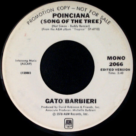 Gato Barbieri - Poinciana (Song Of The Tree) / Poinciana (Song Of The Tree) side B